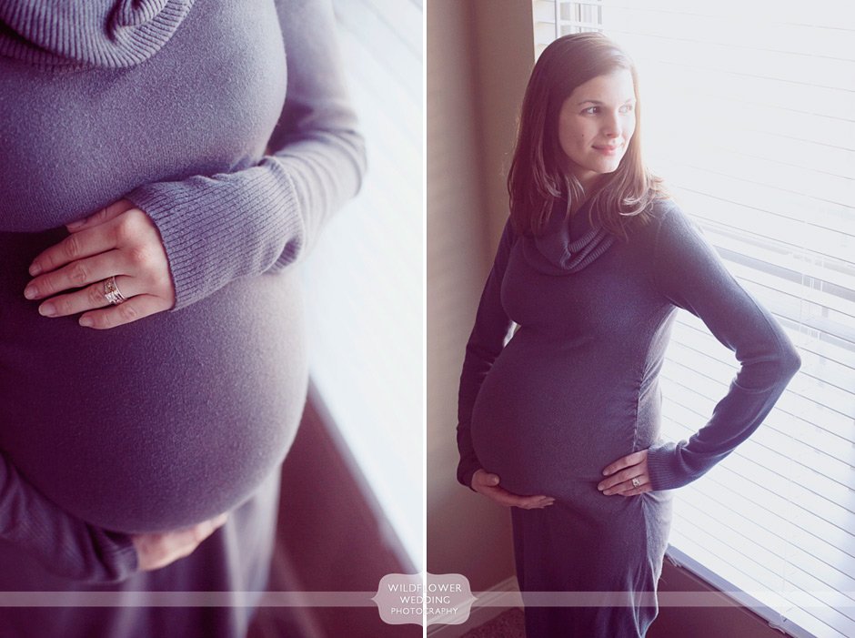 Indoor Home Maternity Photography Session – Columbia, MO