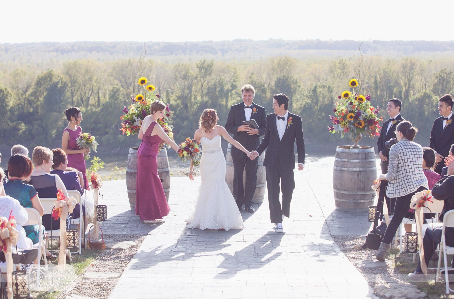 Fall Winery Wedding Photography in MO – Les Bourgeois – Olivia & Hong