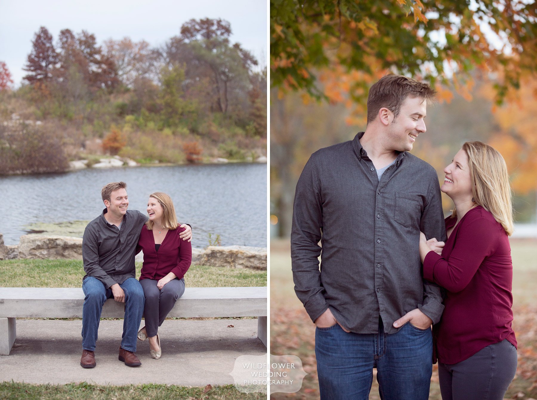 Here is a great example of a journalistic engagement photography session in Columbia, MO at Stephen's Lake Park.