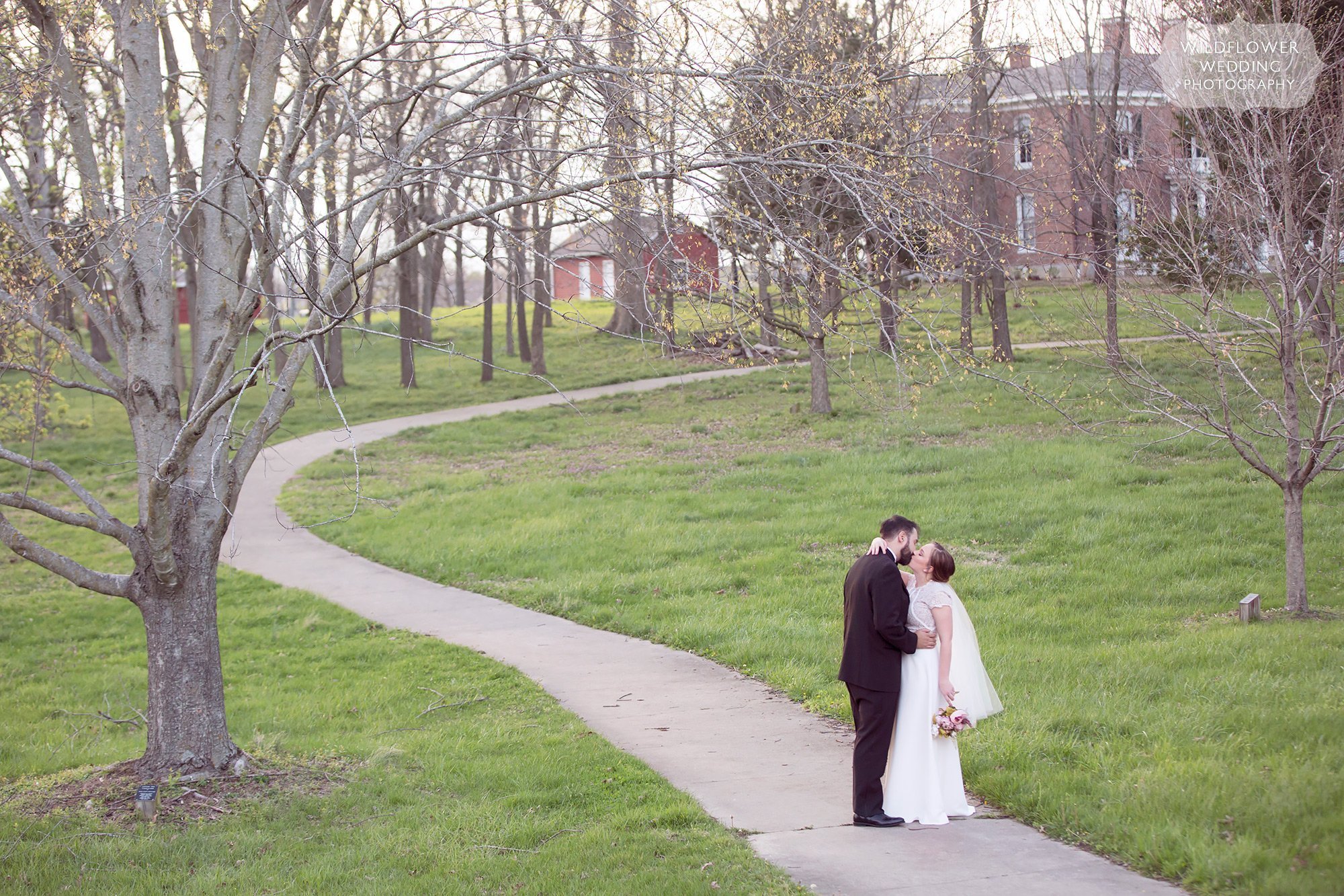 High quality elopement photography at Nifong Park in Columbia, MO.