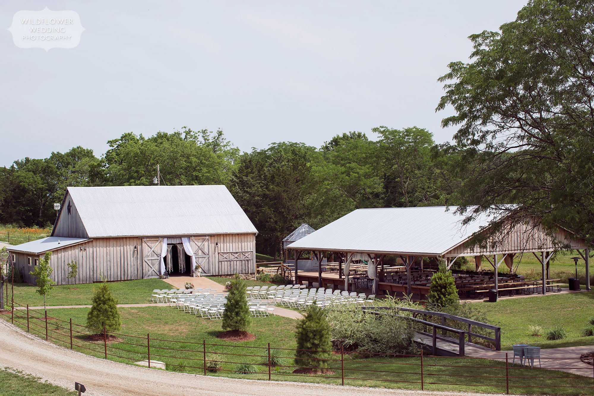 This country wedding venue at the Kempker's Back 40 barn in Westphalia is beautiful.
