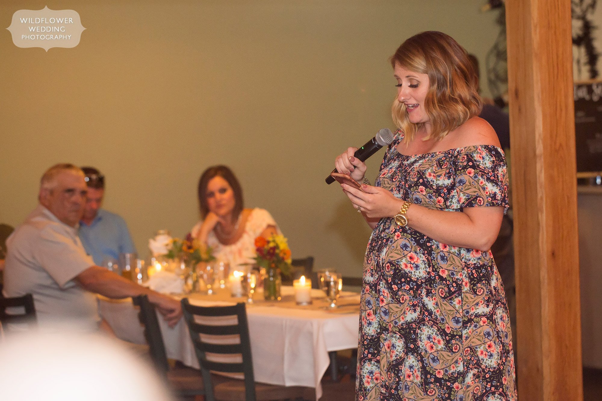 pregnant-woman-gives-wedding-toast-les-bourgeois