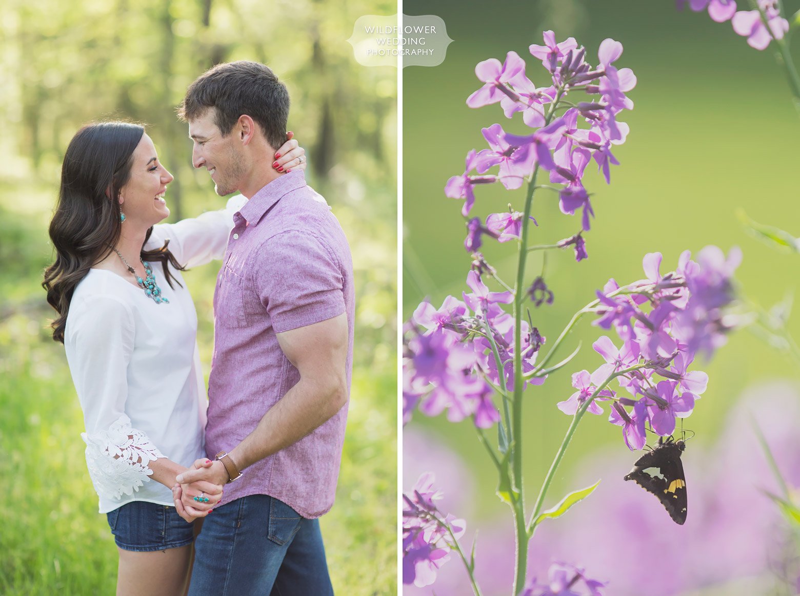 Happy engagement photos during this mid-MO spring photo session.
