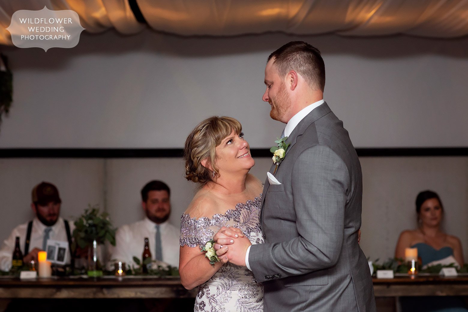 Groom dances with his mom at Cooper's.